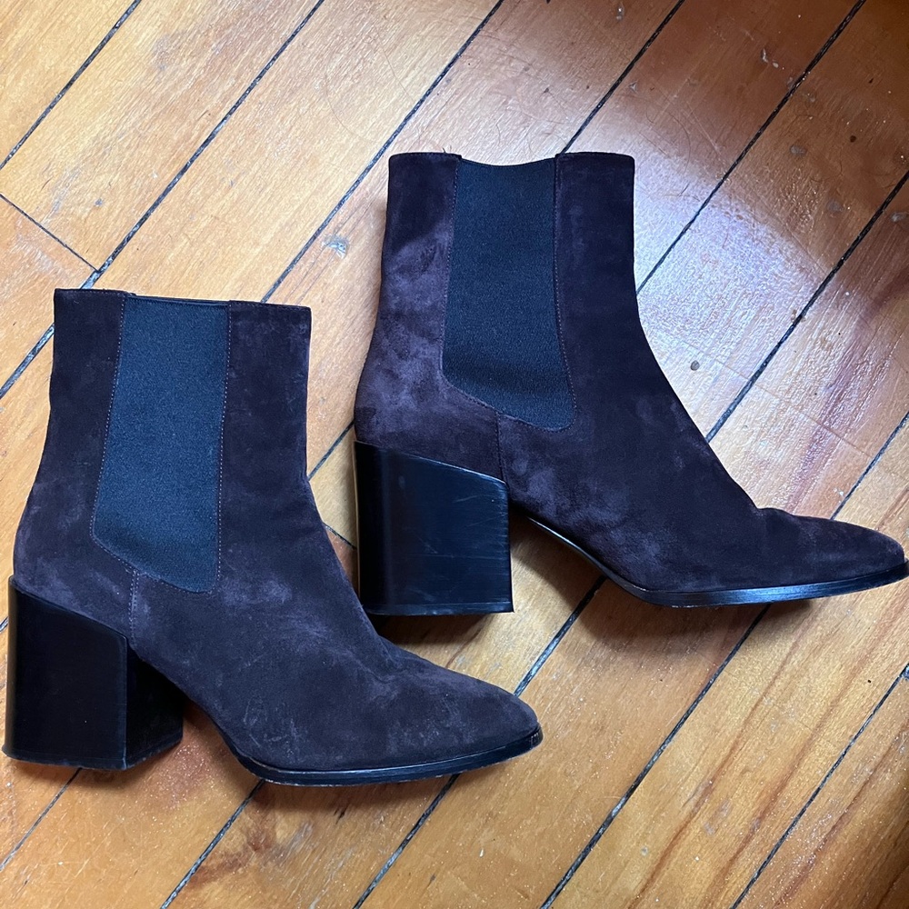 Dries Van Noten Suede Ankle Boots, 40